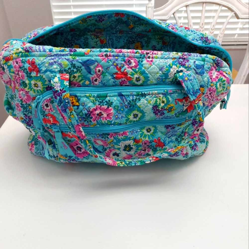 Vera Bradley Disney Little Mermaid Weekender NWT